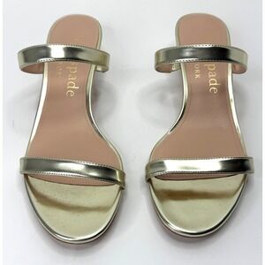 kate spade new york Women's Palm Springs Dress Sandals Pale Gold Size 6.5B NWT